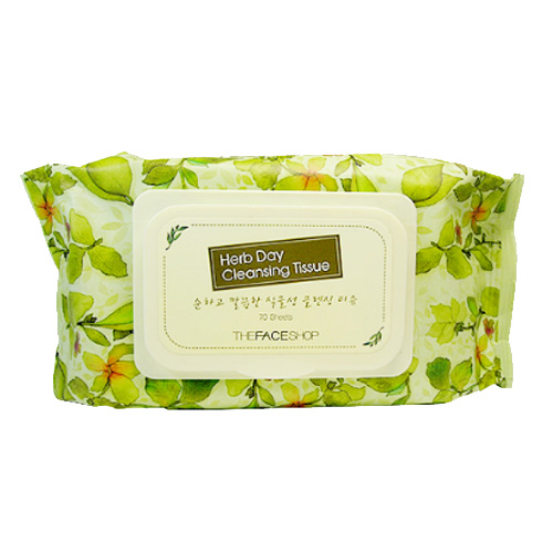 [THE FACE SHOP] Herb Day Cleansing Tissue 70pcs
