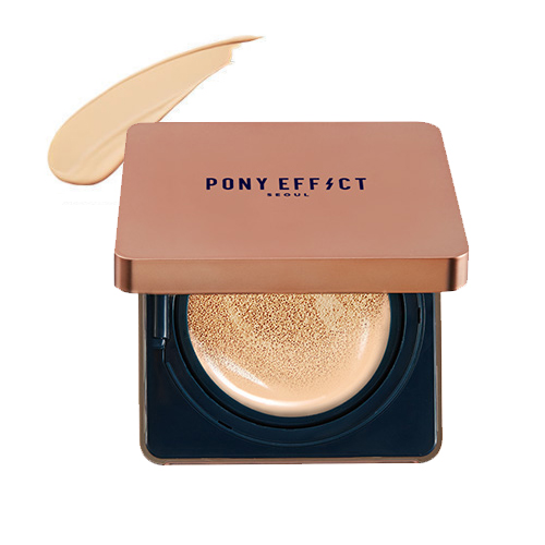 [MEMEBOX] PONY EFFECT Cover Stay Cushion Foundation SPF50+ PA+++ (Rosy Beige)
