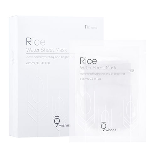 [9wishes] Rice Water Sheet Mask (10 sheet)