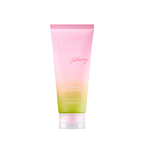 [Missha] Premium Pink Aloe PH Balancing Foaming Cleanser 140ml