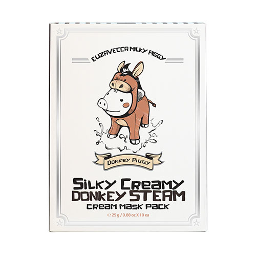 [Elizavecca] Donkey Piggy silky creamy donkey steam cream mask pack 10pcs