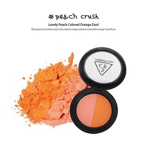 [3CE] Duo Color Face Blush Peach Crush