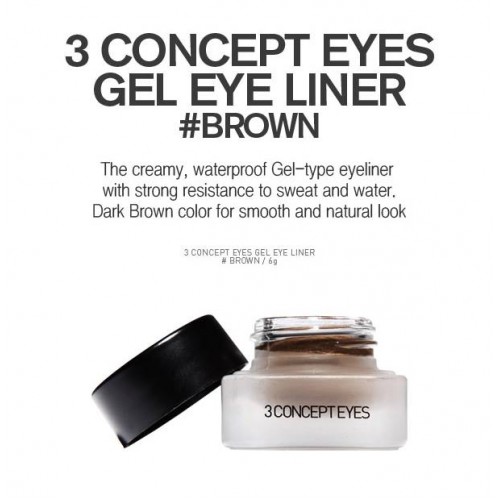 [3CE] Gel Eye Liner (Brown)
