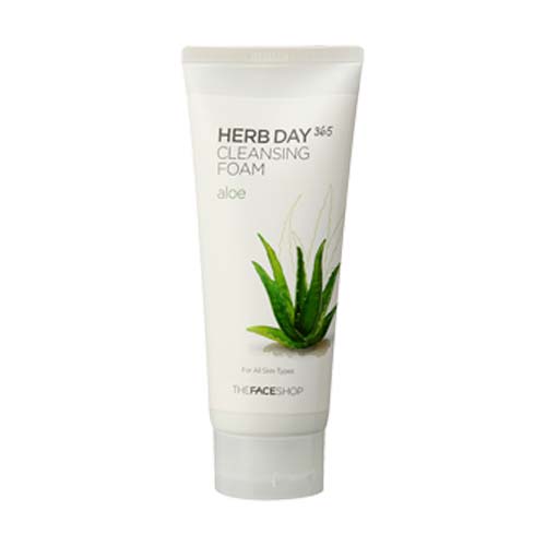 [THE FACE SHOP] Herb 365 Cleansing Foam Aloe