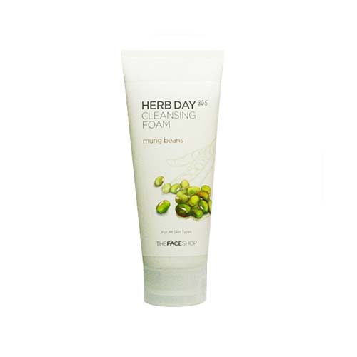 [THE FACE SHOP] Herb 365 Cleansing Foam Mungbeans