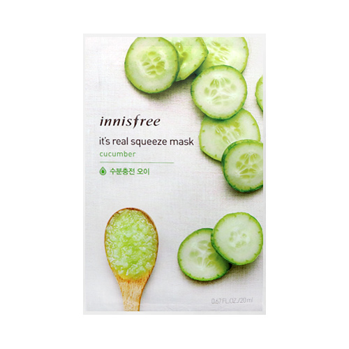 [Innisfree] It's Real Squeeze Mask Sheet (Cucumber) 20ml