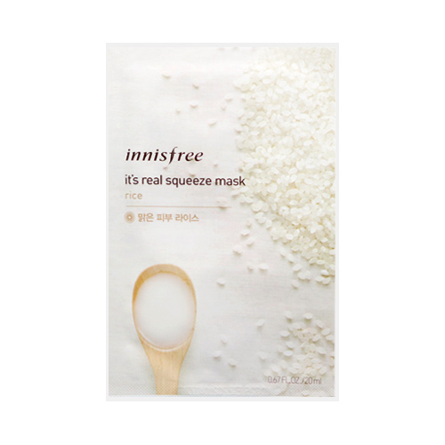 [Innisfree] It's Real Squeeze Mask Sheet (Rice) 20ml