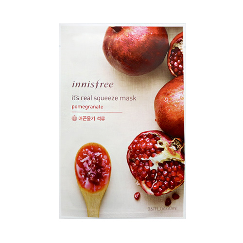 [Innisfree] It's Real Squeeze Mask Sheet (Pomegranate) 20ml