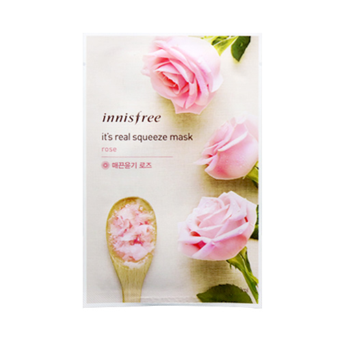 [Innisfree] It's Real Squeeze Mask Sheet (Rose) 20ml