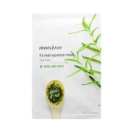 [Innisfree] It's Real Squeeze Mask Sheet (Teatree) 20ml