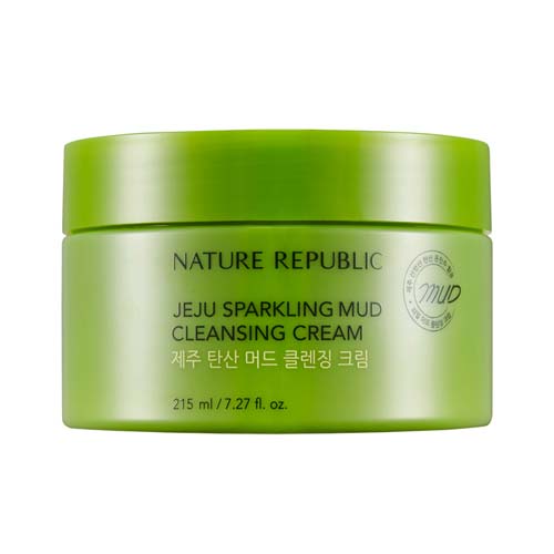 [Nature Republic] Jeju Sparkling Mud Cleansing Cream 215ml