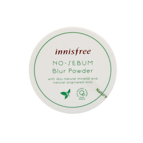[Innisfree] No Sebum Blur Powder with Jeju Natural Mineral and Natural Originated Mint