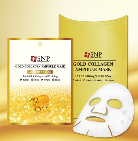 [SNP] Gold Collagen Ampoule Mask (25ml*10pcs)