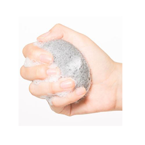 [MISSHA] Natural Soft Jelly Cleansing Puff #Charcoal
