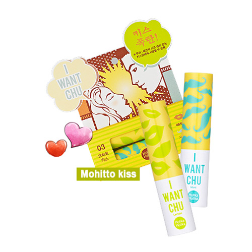 [Holika Holika] I Want Chu ♥  Lip Balm #03 Lemon + Mint