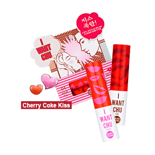 [Holika Holika] I Want Chu ♥  Lip Balm #04 Cherry + Coke