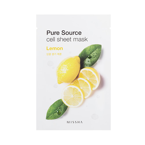 [Missha] Pure Source Cell Sheet Mask (Lemon)