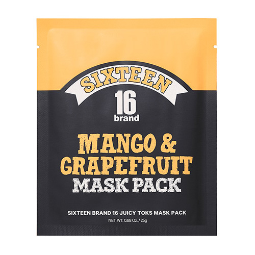 [16 Brand] Juicy Toks Mask Pack (Mango & Grapefruit) 