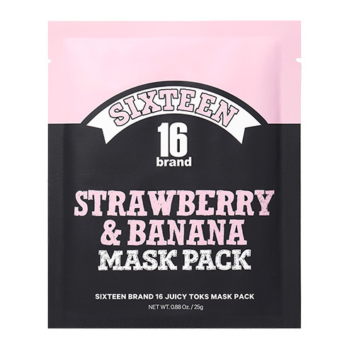 [16 Brand] Juicy Toks Mask Pack (Strawberry & Banana)