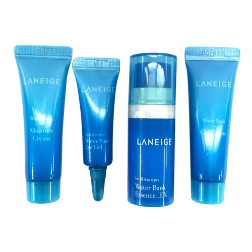 [Laneige] Water Bank Trial Kit (Essence 10ml + Moisture Cream 10ml + Gel Cream 10ml + Eye Gel 3ml)