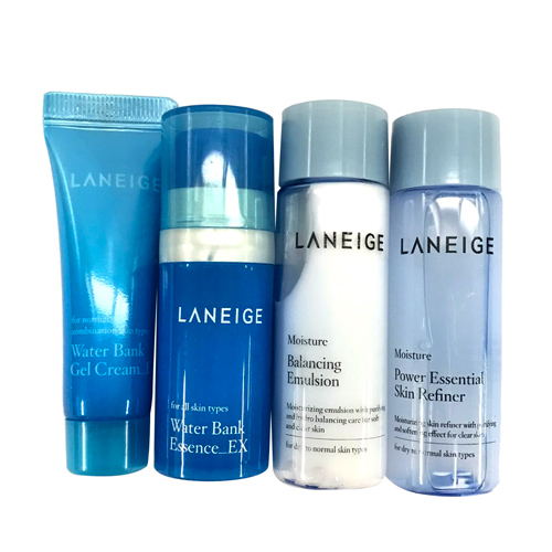 [Laneige] Basic Step Moisture Care Trial Kit (Essential Skin Refiner 15ml +Emulsion 15ml +Essence 10ml +Moisture Cream 10ml)