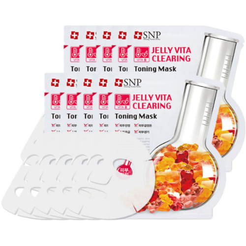 [SNP] Jelly Vita Clearing Toning Mask (25ml*10sheets)