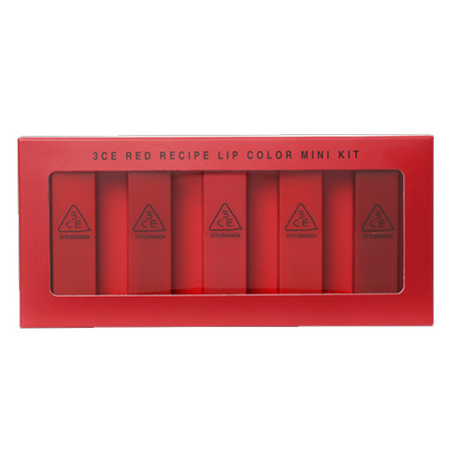 [3CE] Red Recipe Lip Color Mini Kit