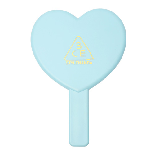 [3CE] Love 3CE Heart Hand Mirror (Blue)