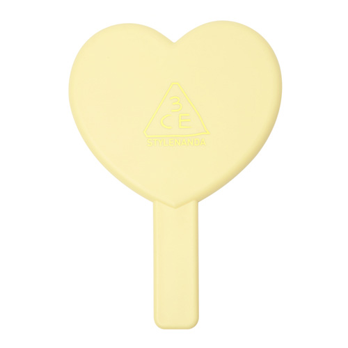 [3CE] Love 3CE Heart Hand Mirror (Yellow)