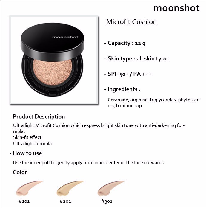 [moonshot] Microfit Cushion #201 Special Pack