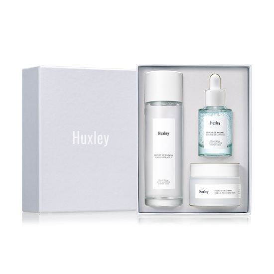 [Huxley] Hydration Trio set (Toner Extract it 120ml + Essence Grab Water + Cream Fresh and More)