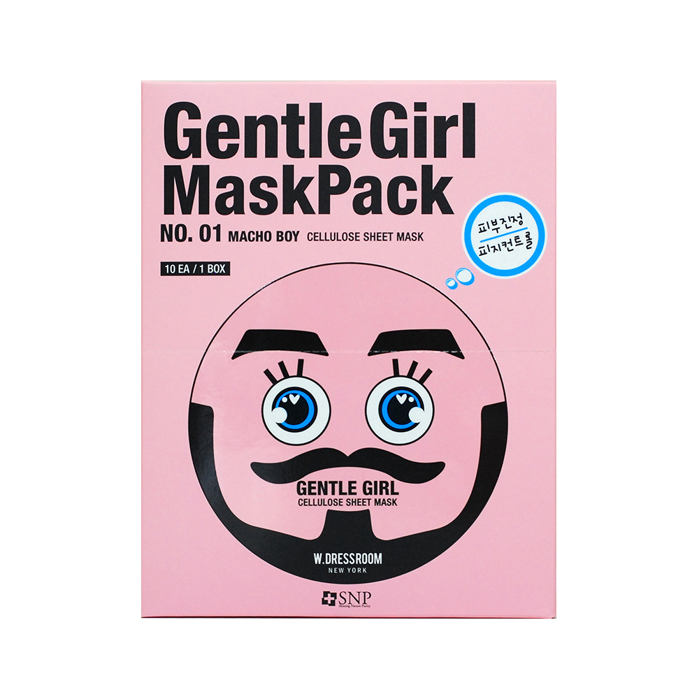 [W.DRESSROOM] Gentle Girl Mask Pack #01 (Macho Boy) 