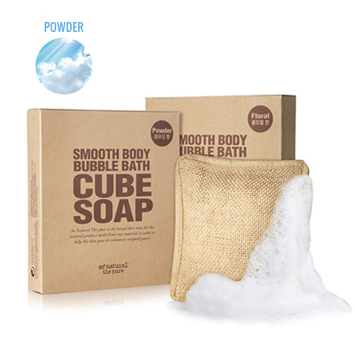 [So natural] Smooth Body Bubble Bath Cube Soap #01 (Powder)