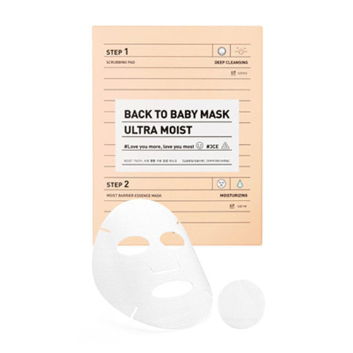 [3CE] Back To Baby Mask 3ea (Ultra Moist)