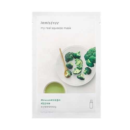 [Innisfree] My Real Squeeze Mask (Broccoli) 20g
