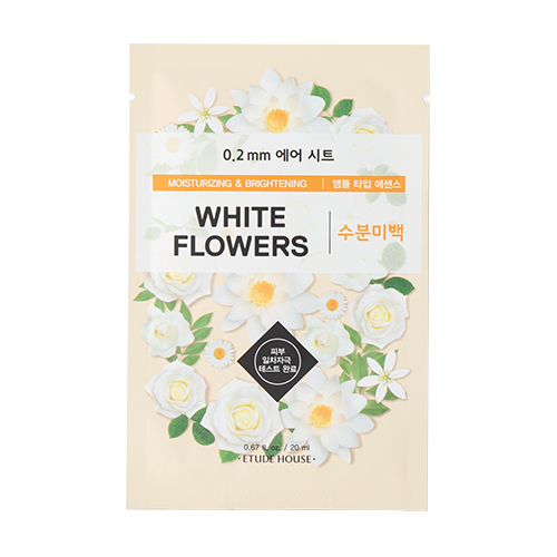 [ETUDE] 0.2mm Therapy Air Mask (White Flowers)