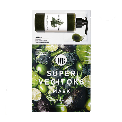 [Wonder Bath] Super Vegitoks Mask (Green) 6ea