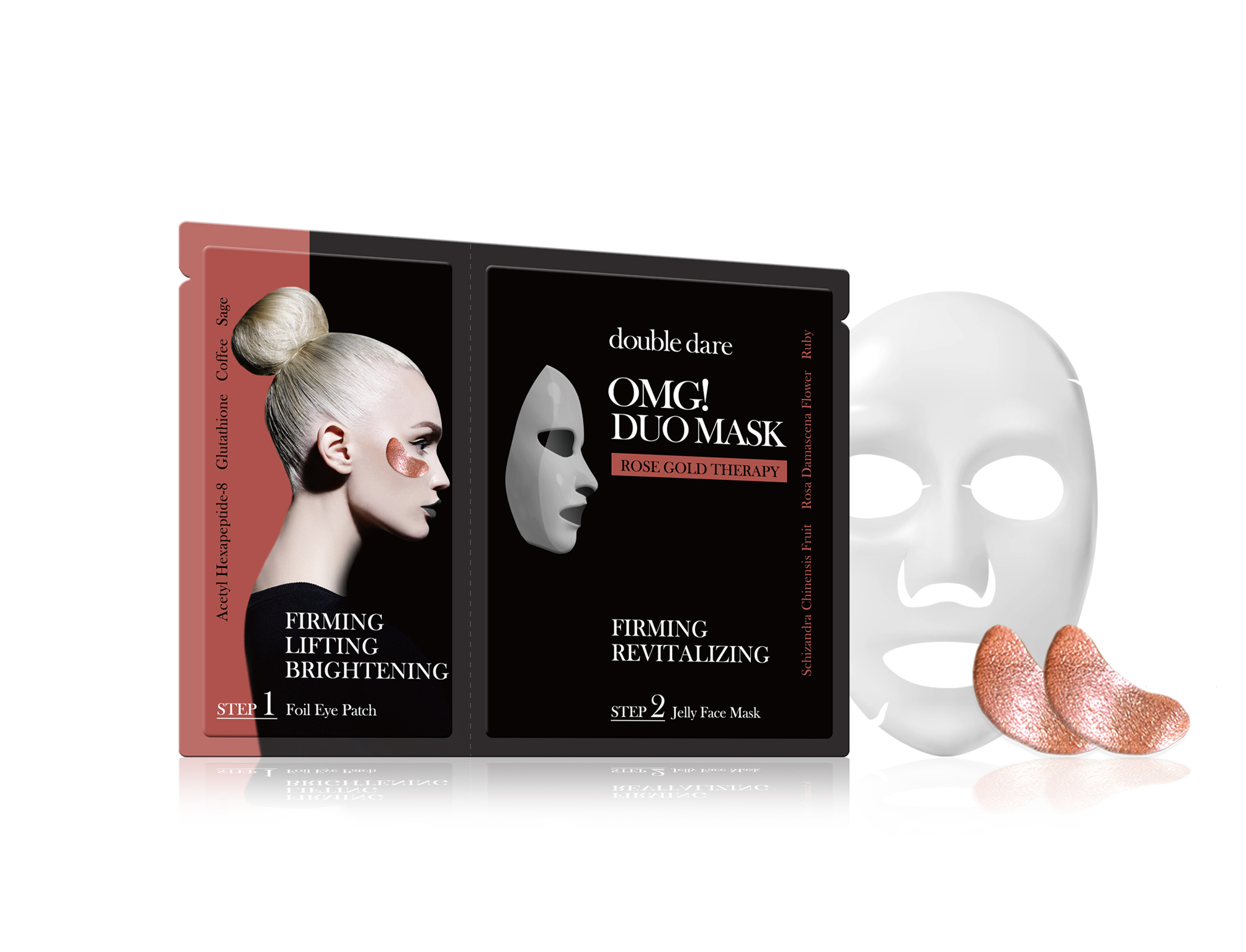 [double dare] OMG! Duo Mask Rose Gold 25g