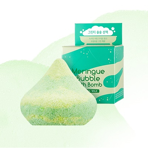 [A'PIEU] Meringue Bubble Bath Bomb (Green tea walk)