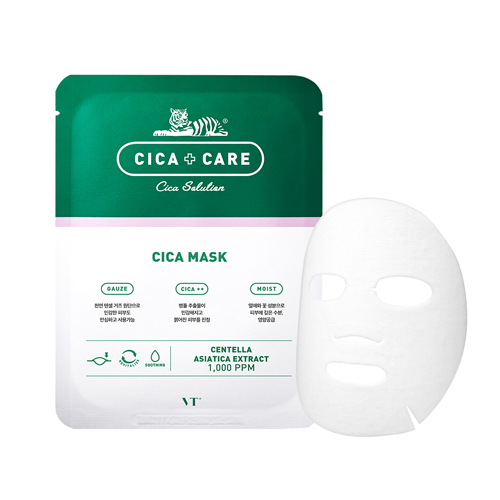 [VT Cosmetics] VT Cica Mask Pack (10ea) (리뉴얼_ VTP04-MR10)