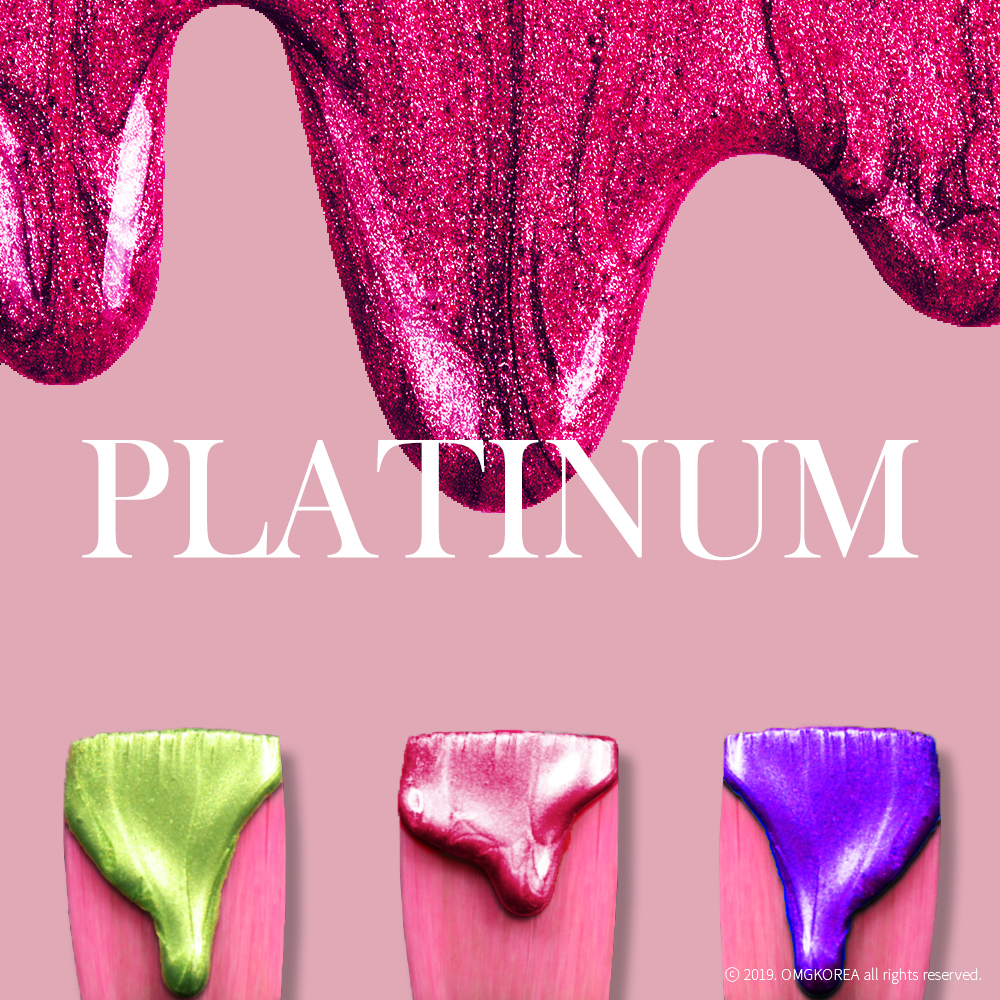 [double dare] OMG! Platinum Hot Pink + Brush Set