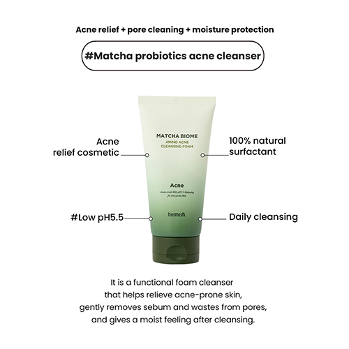 [heimish] *TIMEDEAL*  Matcha Biome Amino Acne Cleansing Foam 150ml