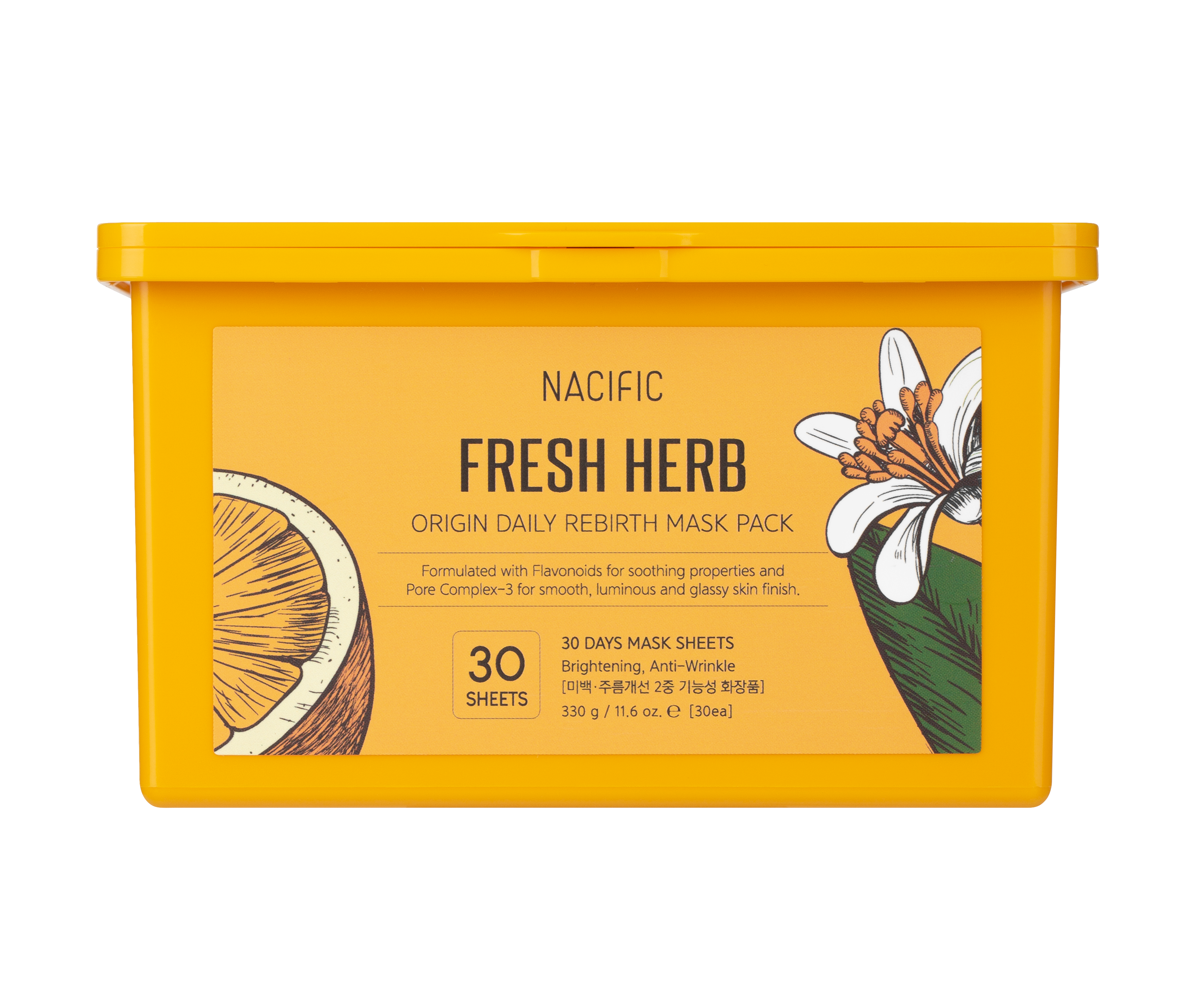 [Nacific] Fresh Herb Origin Daily Rebirth Mask Pack 30 sheets